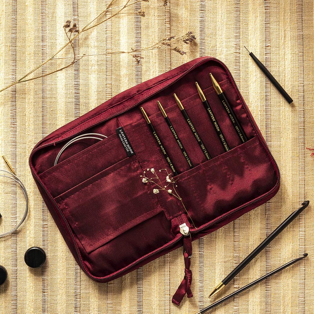 Lantern Moon Interchangeable Ebony Tunisian Crochet Hook Set - Bequest