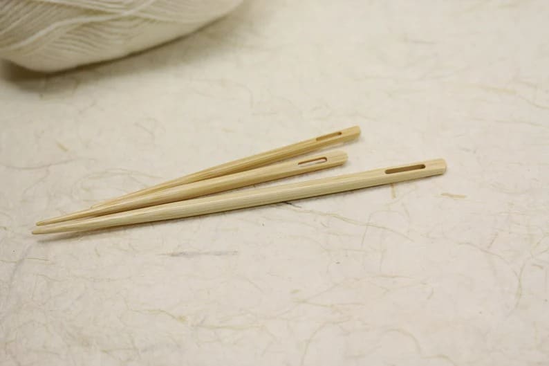 Seeknit Shirotake Bamboo Blunt Needle Set