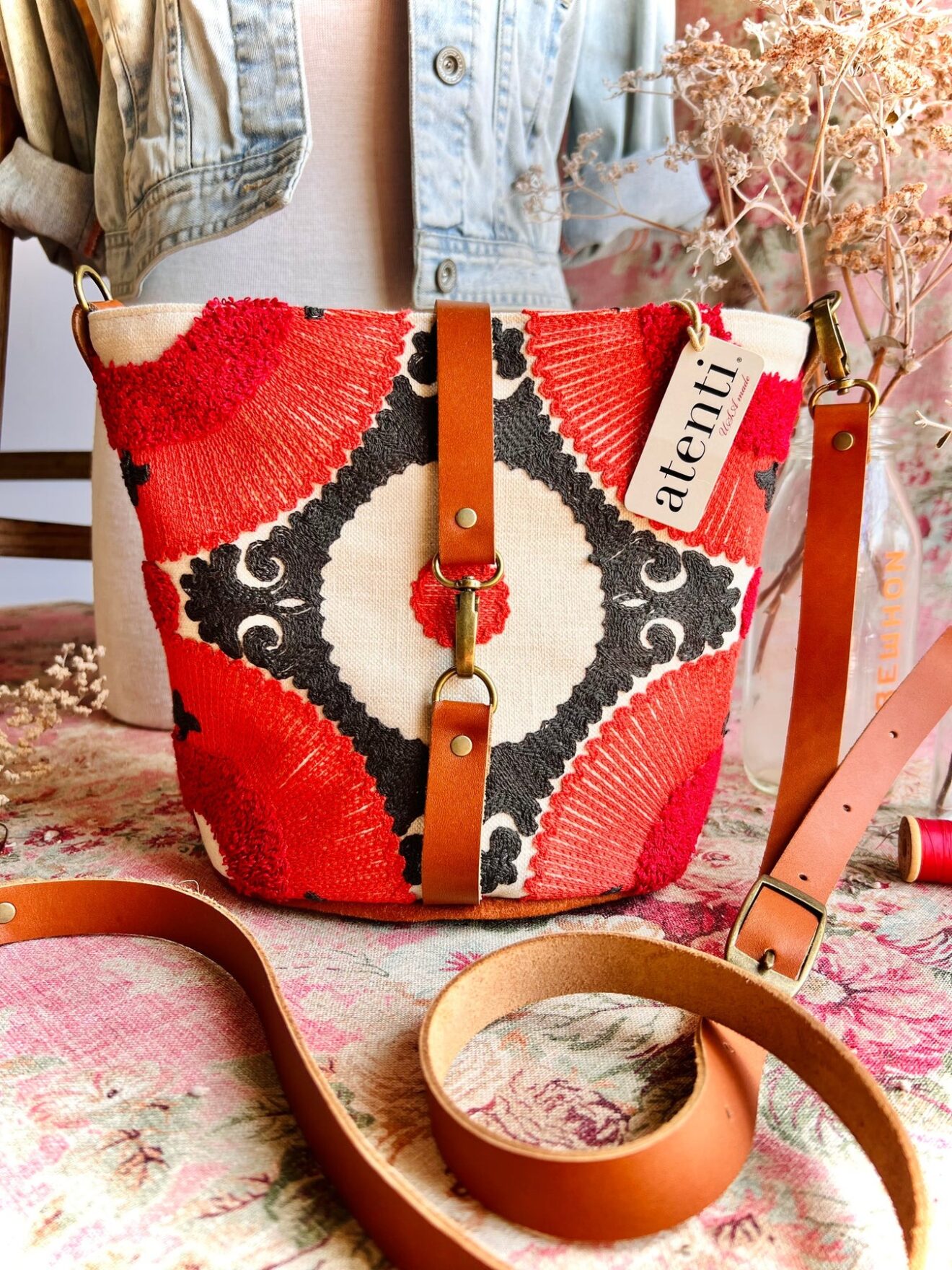 Atenti Halle Bucket Bag - Eclipse