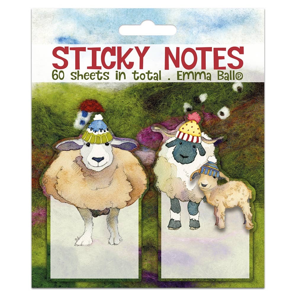 Emma Ball Memo Sticky Note Set - Happy Sheep