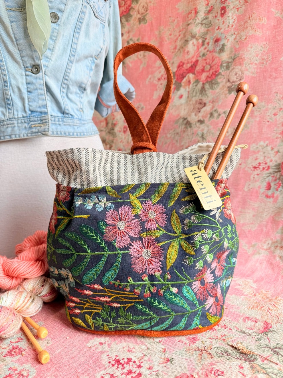Atenti Tall Caddy - Meadow