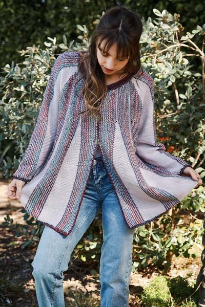 Trendsetter 1-Row Striped A-Line Swing Cardigan Kit (K7000J)
