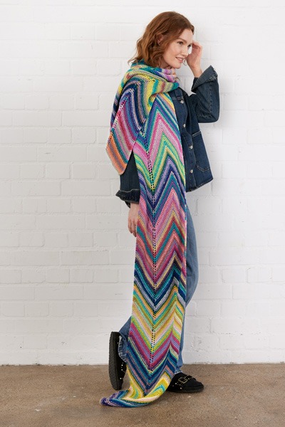 Lana Grossa Farfalla Zig Zag Scarf Kit (LGTUCHER9-19)